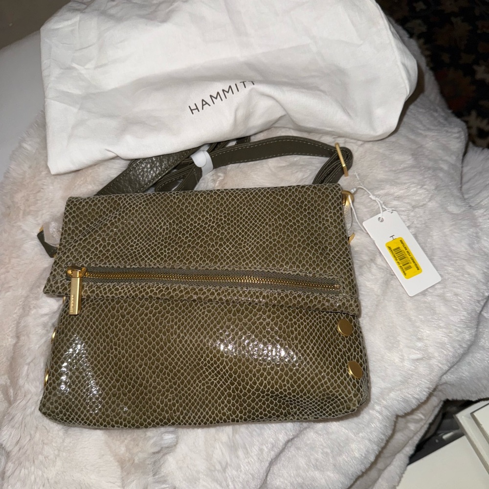 Hammit Crossbody Bag  NWT Brownish Green